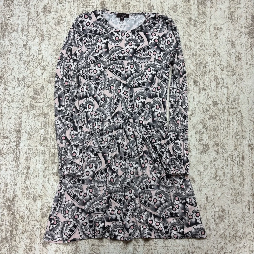 Imoga Butterfly Print Jersey Knit‎ Patricia Dress Girls 12